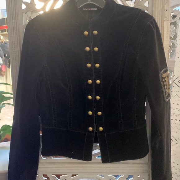 Dkny Jackets & Blazers - DKNY black military style jacket. Size S.
